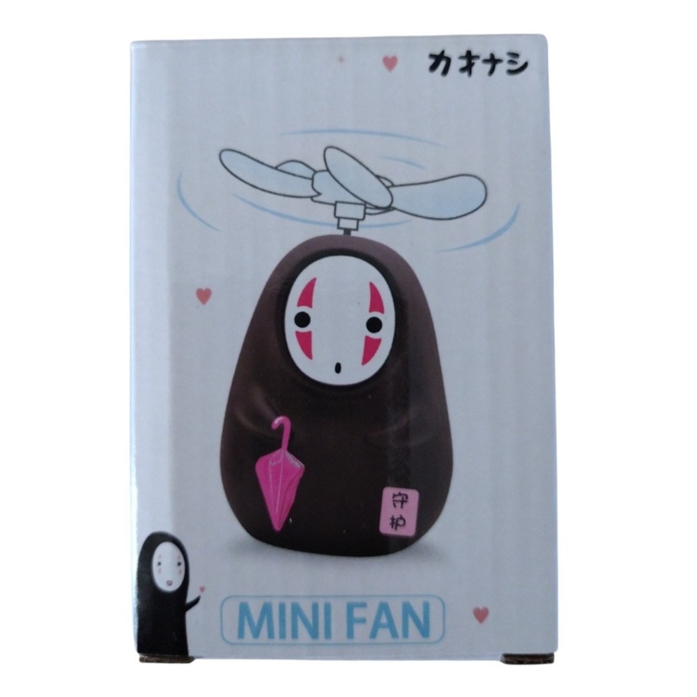 Spirited Away No-Face Man‎ Kaonashi  figuire Mini handheld portable Fan With USB